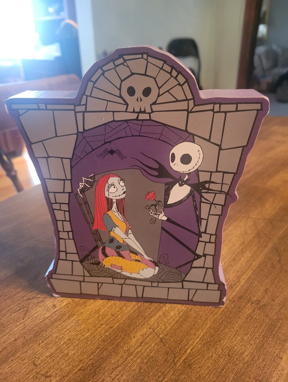 Nightmare Characters Wooden Decorative Plaque - Purple